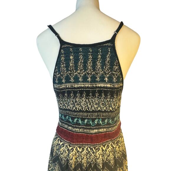 American Rag Green and Red Patterned Maxi Dress - Picture 3 of 12